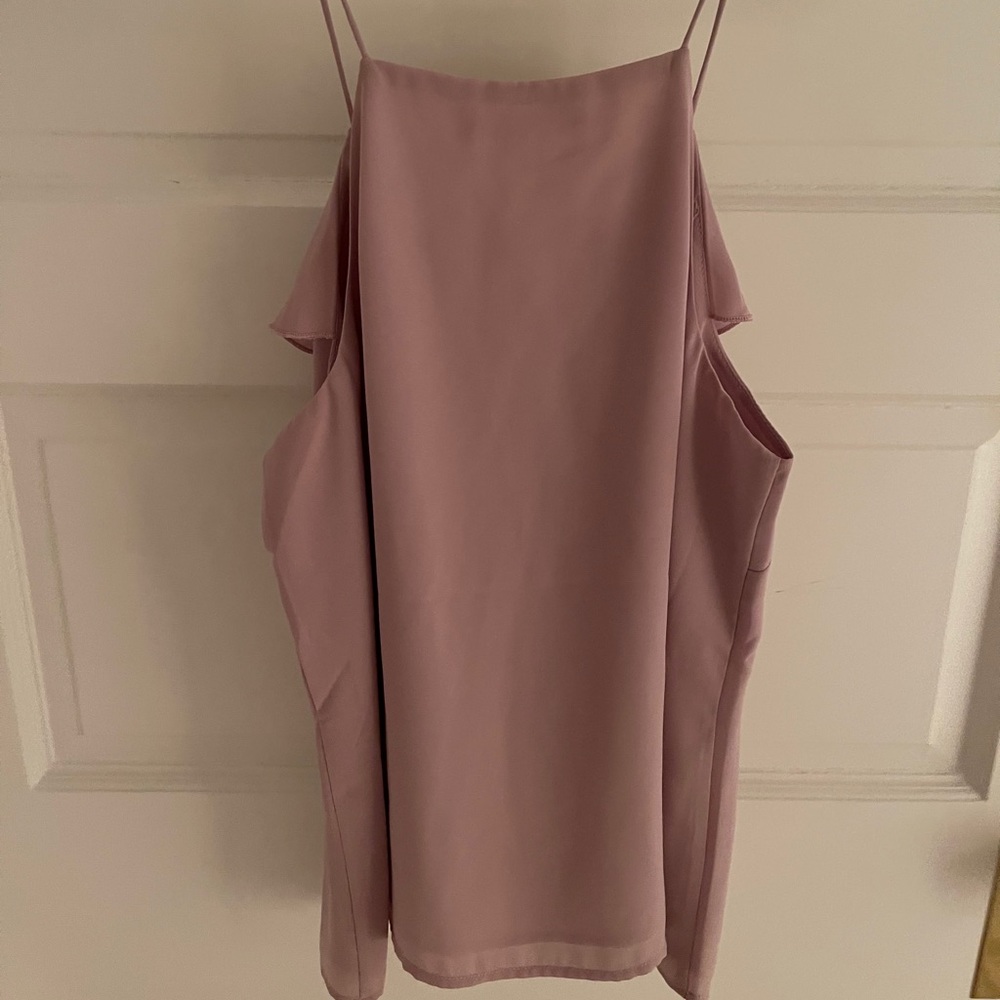 WAYF CRISSCROSS RUFFLE BLOUSE - Picture 3 of 3